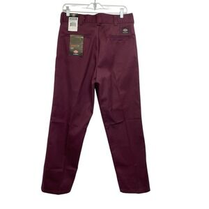 Dickies Skateboarding Pants Regular Fit Maroon Sz 34x32 (R37) NWTs